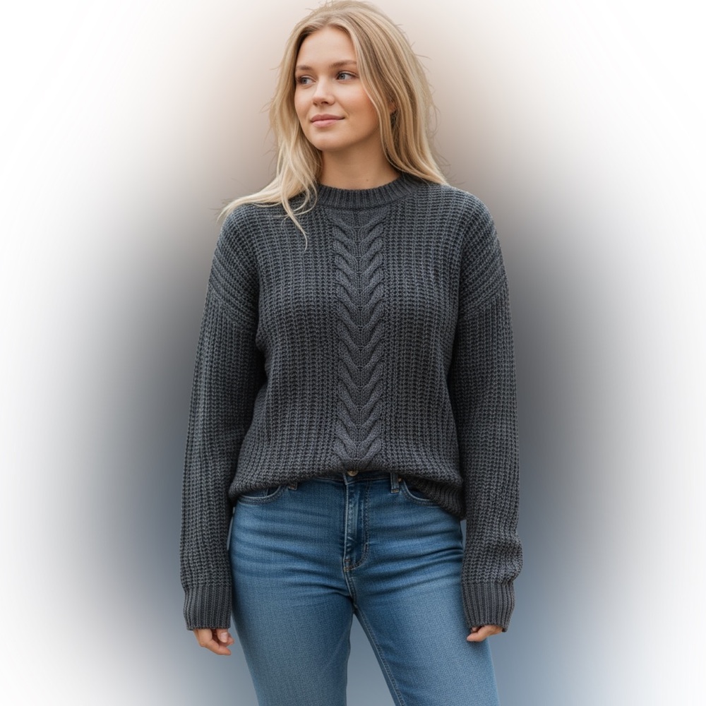 A.L.C. Blue Crewneck Knit Sweater